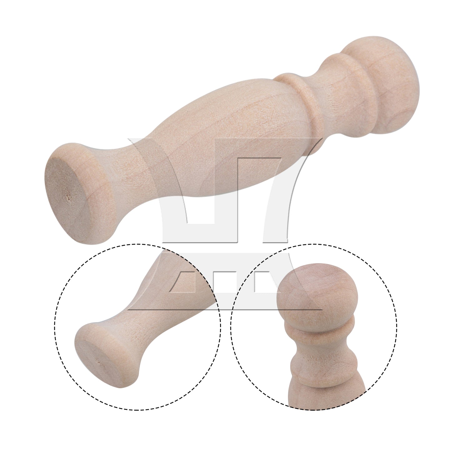 BQLZR 5Pieces Unpainted Wooden Baluster Spindles for DIY Wood Supplies 2.83"x0.71"