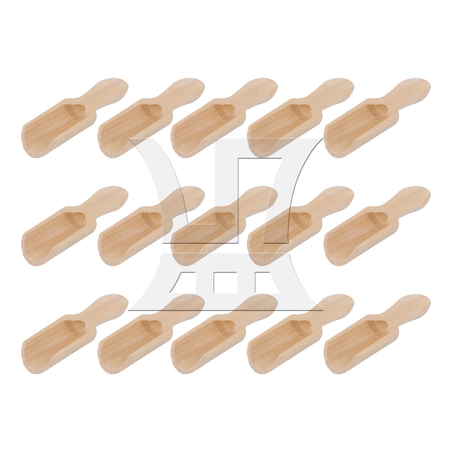 BQLZR 2.87" x 0.94" Mini Wooden Spoons Kitchen Teaspoon Condiment Utensil