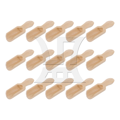 BQLZR 2.87" x 0.94" Mini Wooden Spoons Kitchen Teaspoon Condiment Utensil