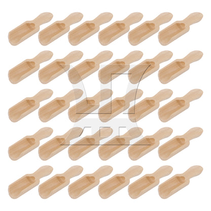 BQLZR 2.87" x 0.94" Mini Wooden Spoons Kitchen Teaspoon Condiment Utensil