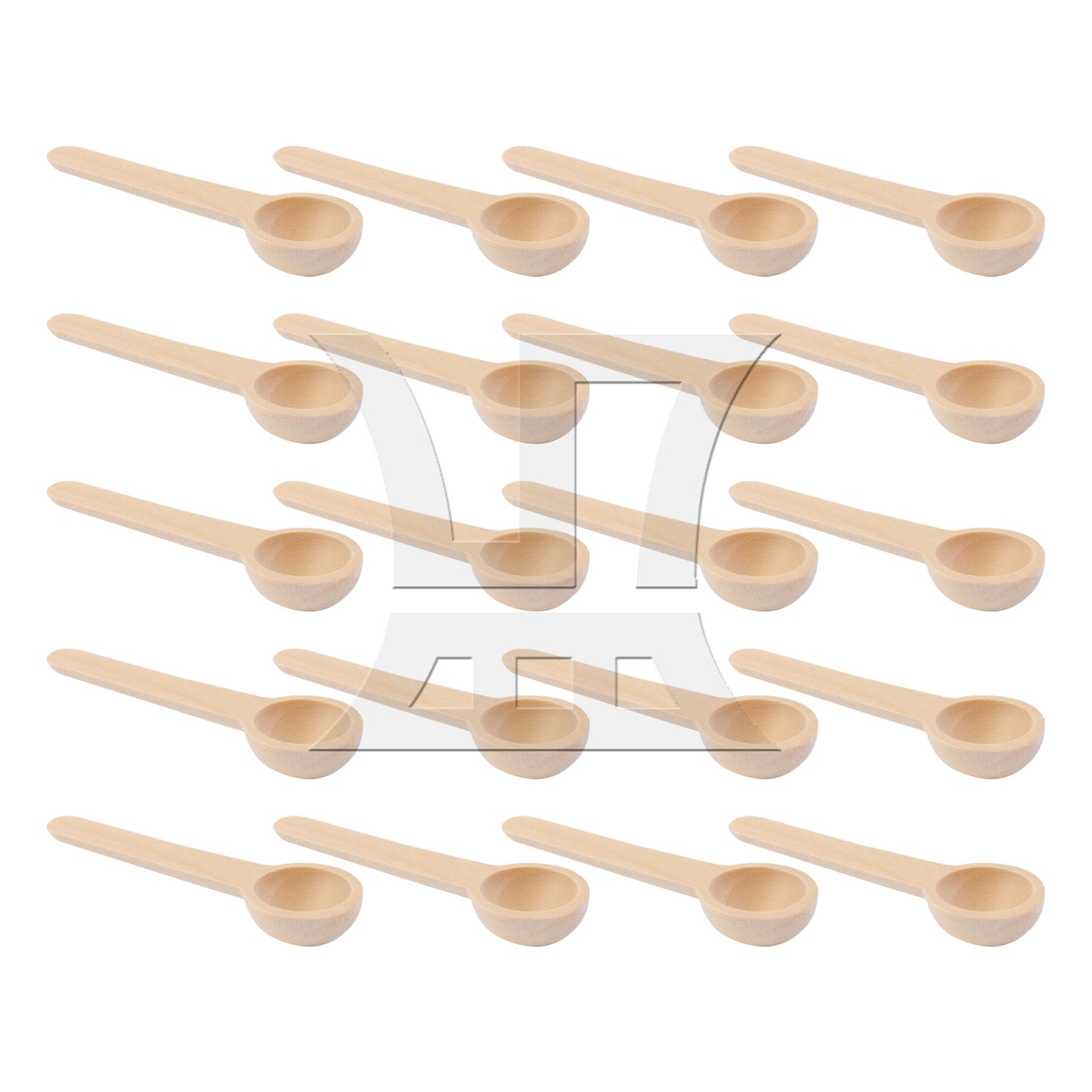 BQLZR  Mini Wooden Spoons for Spice Jars Seasoning 2.95" Length x 0.75" Dia