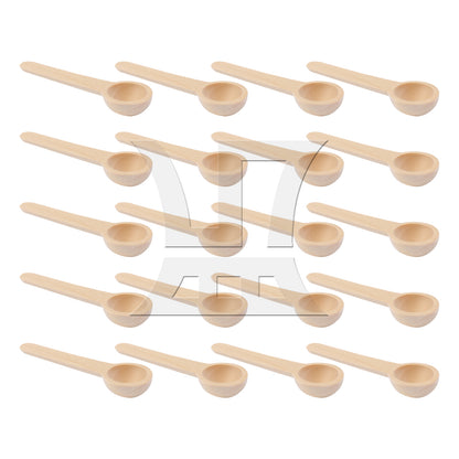 BQLZR  Mini Wooden Spoons for Spice Jars Seasoning 2.95" Length x 0.75" Dia