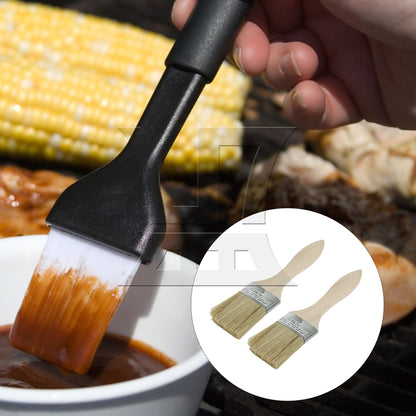 BQLZR Thick Wood Color Handle Brush for Window Frames and Sills 2 Inches