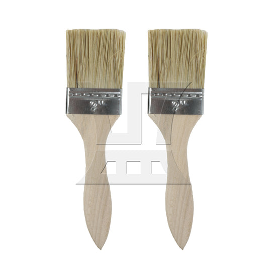 BQLZR Thick Wood Color Handle Brush for Window Frames and Sills 2 Inches