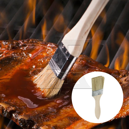 BQLZR Thick Wood Color Handle Brush for Window Frames and Sills 2 Inches