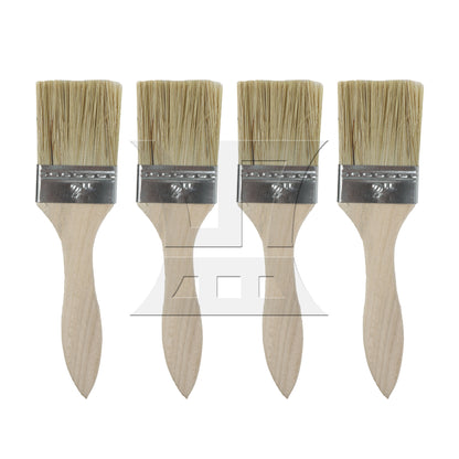 BQLZR Thick Wood Color Handle Brush for Window Frames and Sills 2 Inches