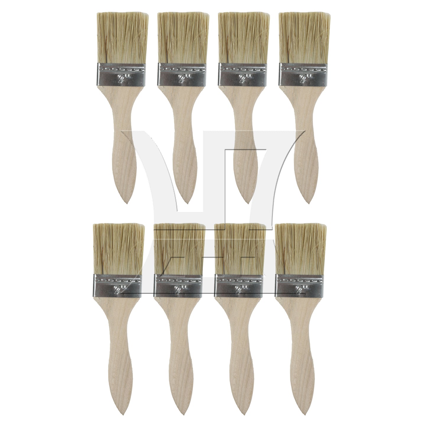 BQLZR Thick Wood Color Handle Brush for Window Frames and Sills 2 Inches