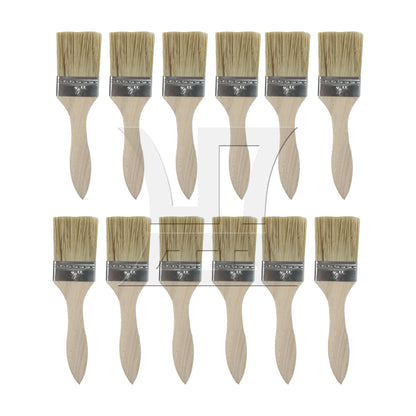 BQLZR Thick Wood Color Handle Brush for Window Frames and Sills 2 Inches