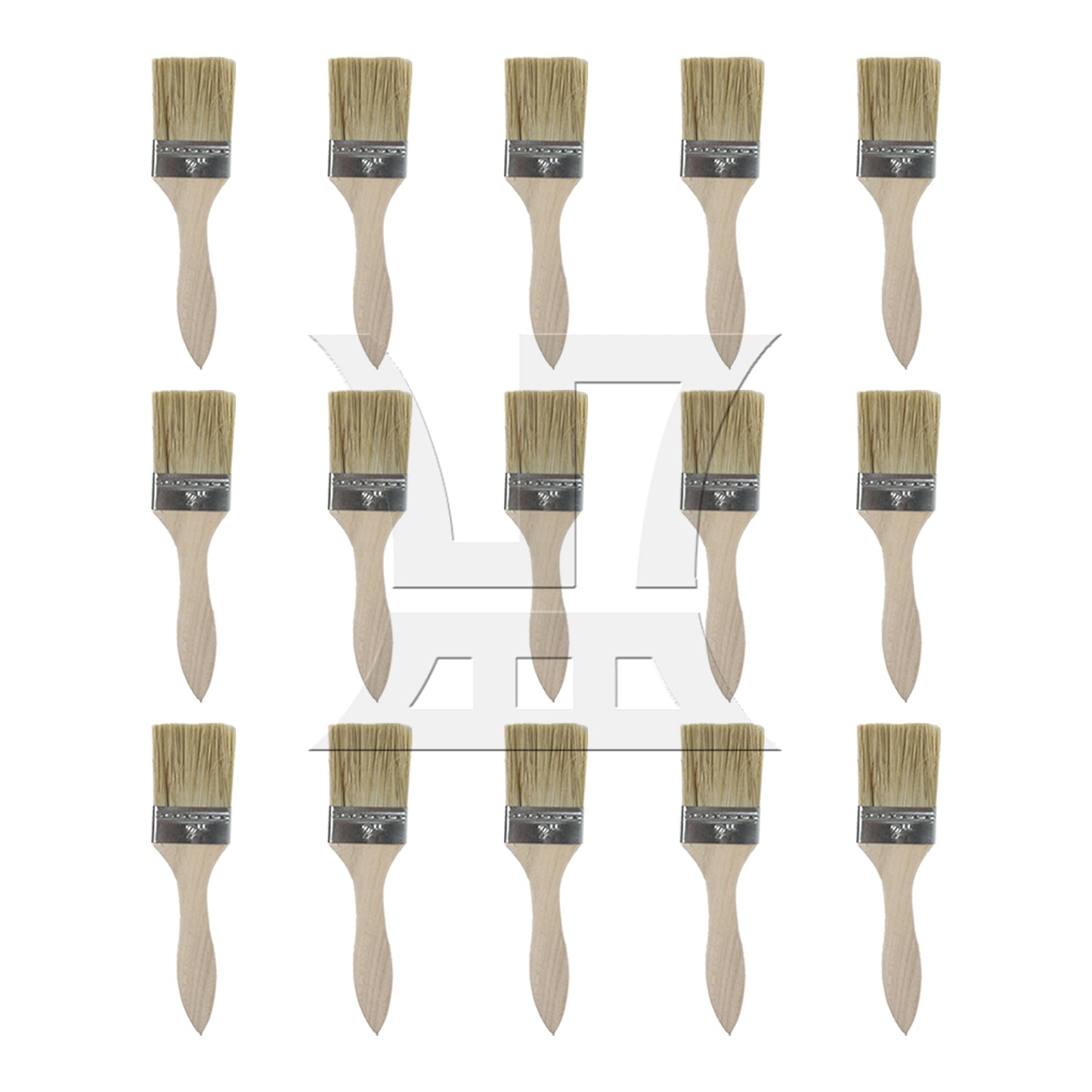 BQLZR Thick Wood Color Handle Brush for Window Frames and Sills 2 Inches