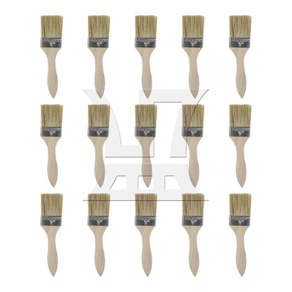 BQLZR Thick Wood Color Handle Brush for Window Frames and Sills 2 Inches