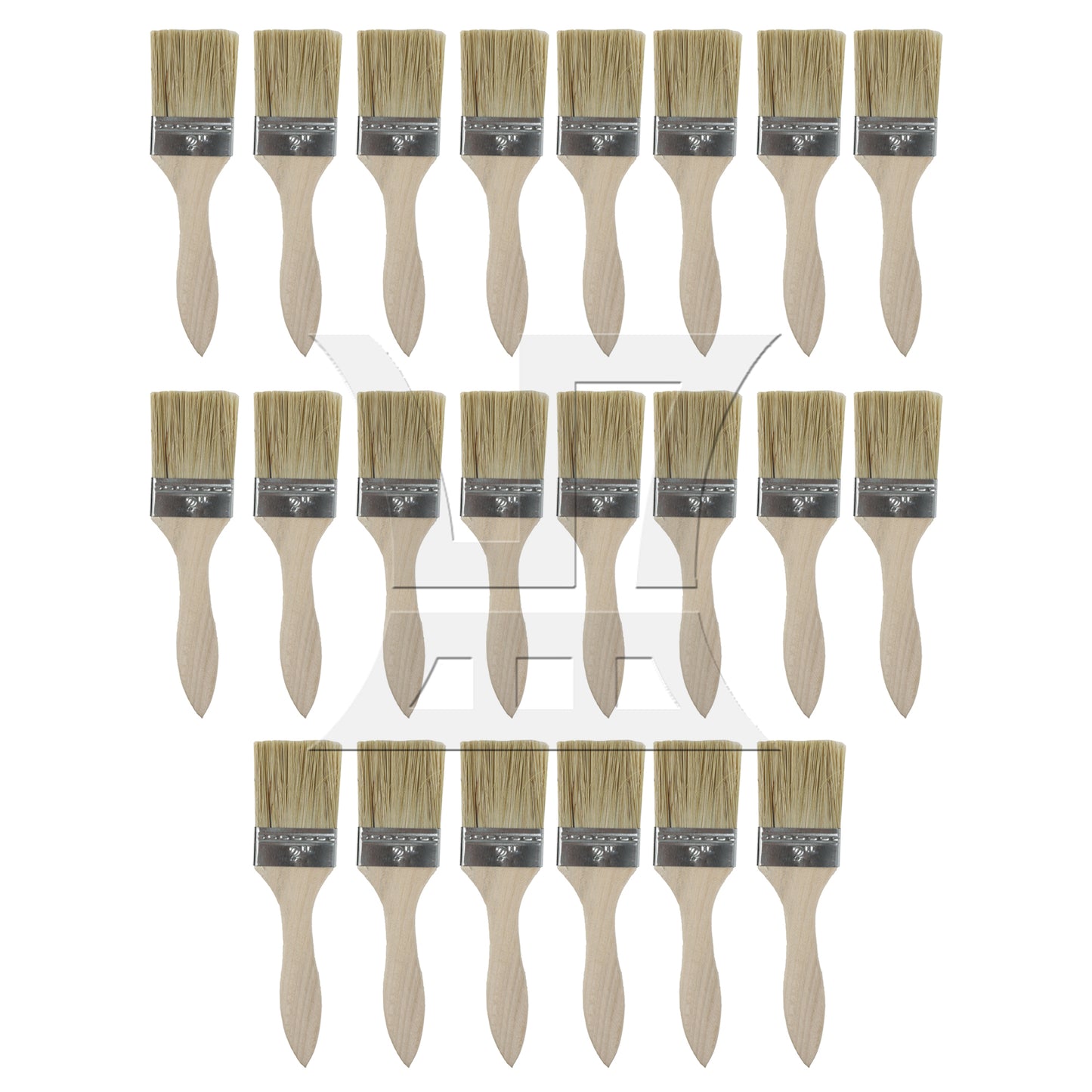 BQLZR Thick Wood Color Handle Brush for Window Frames and Sills 2 Inches