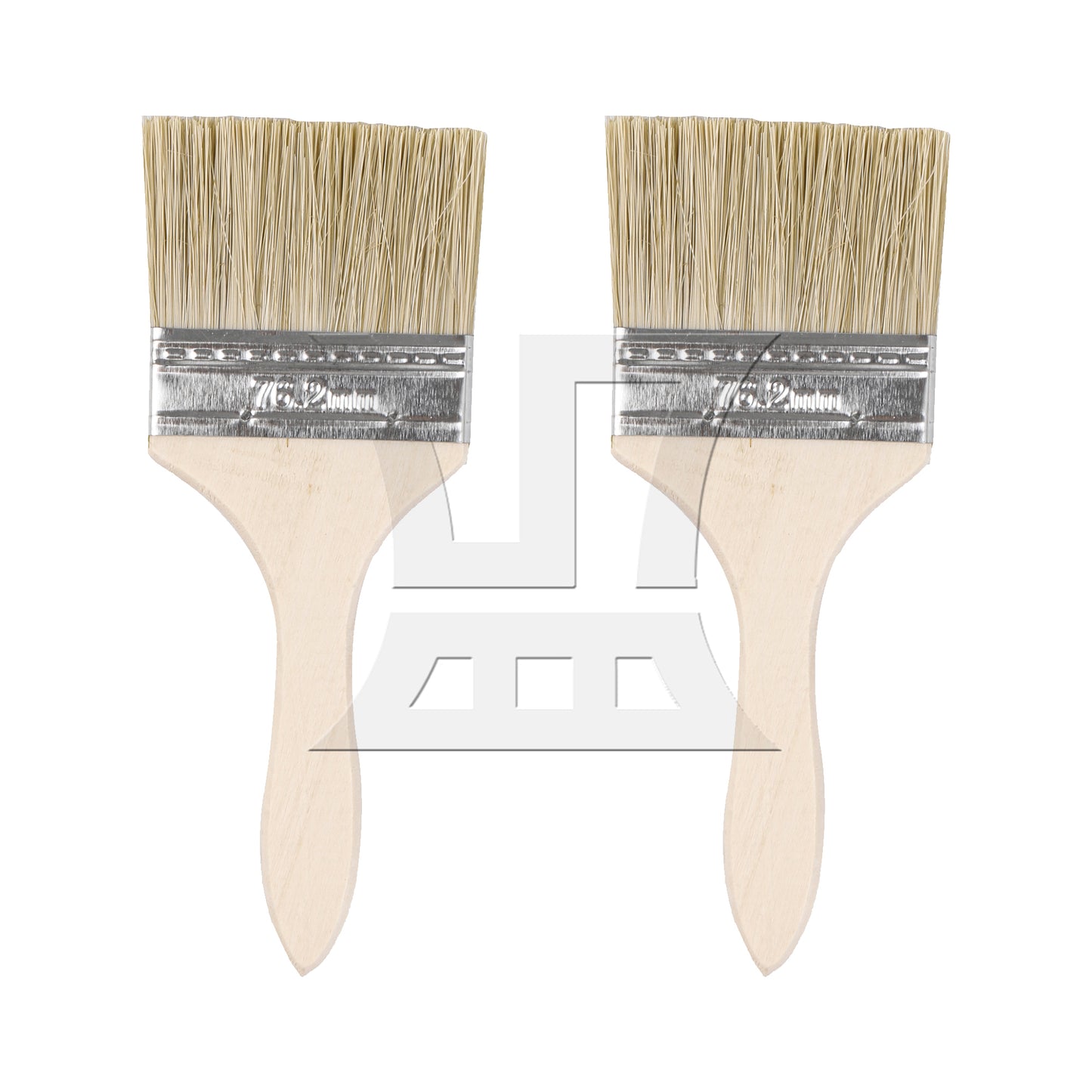 BQLZR Thick Wooden Handle Chip Brush for Painting Stains Varnishes Tool Set