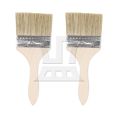 BQLZR Thick Wooden Handle Chip Brush for Painting Stains Varnishes Tool Set