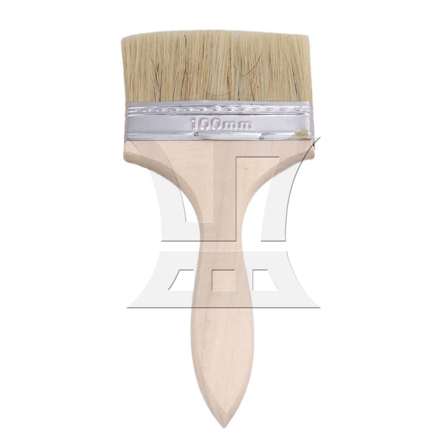 BQLZR Flat Paint Brushes with Handle 4 Inch Stain Brushes for Painting Wall