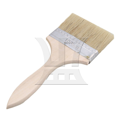 BQLZR Flat Paint Brushes with Handle 4 Inch Stain Brushes for Painting Wall