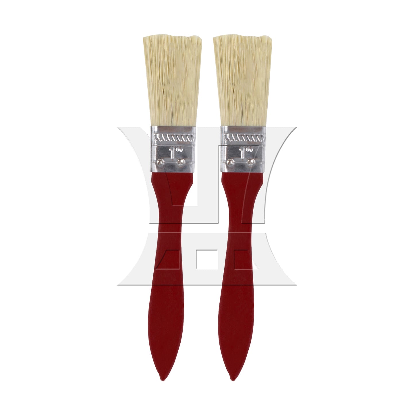 BQLZR Thick Mahogany Handle Paint Brushes for Painting Tools 1 Width Set