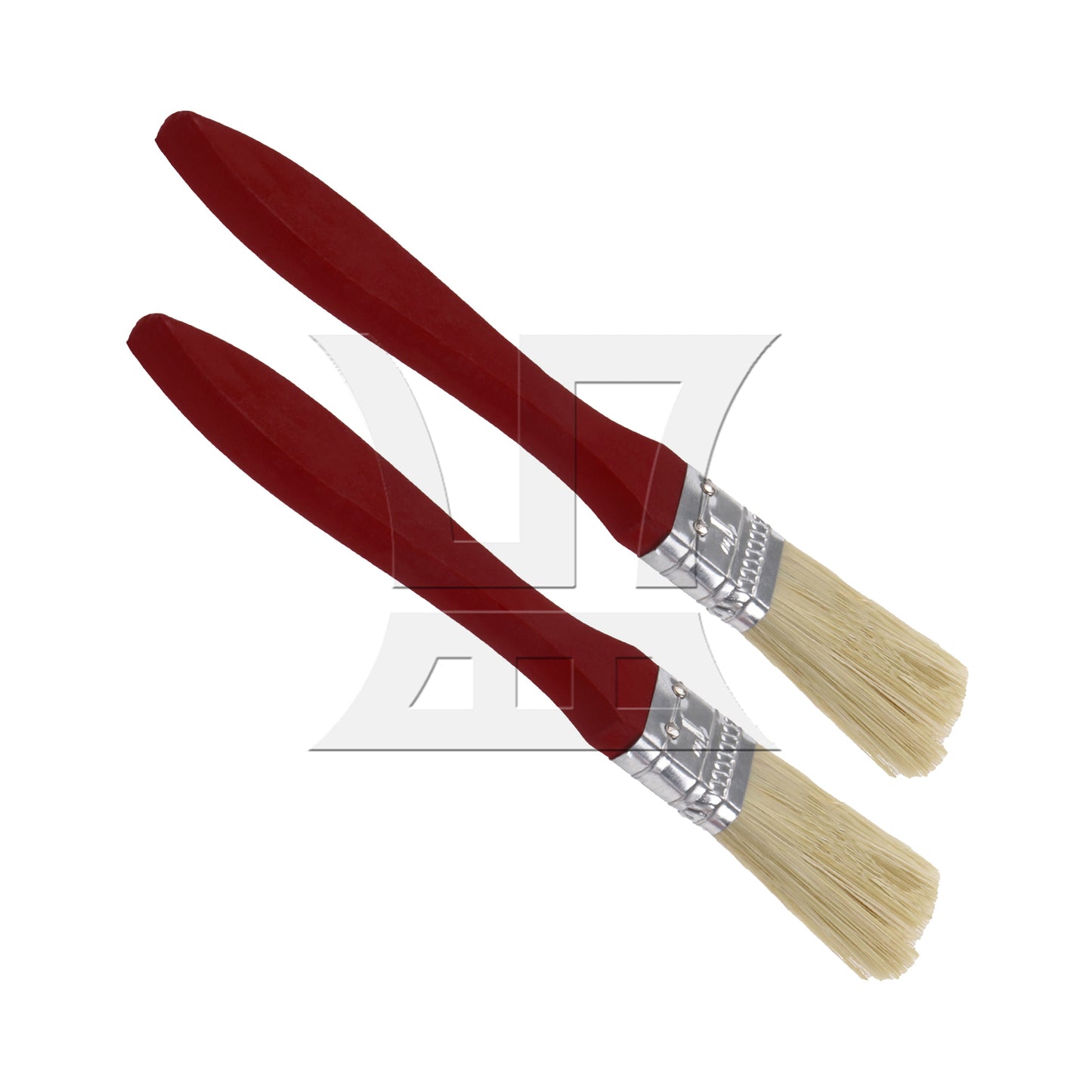 BQLZR Thick Mahogany Handle Paint Brushes for Painting Tools 1 Width Set