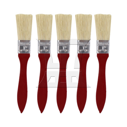 BQLZR Thick Mahogany Handle Paint Brushes for Painting Tools 1 Width Set