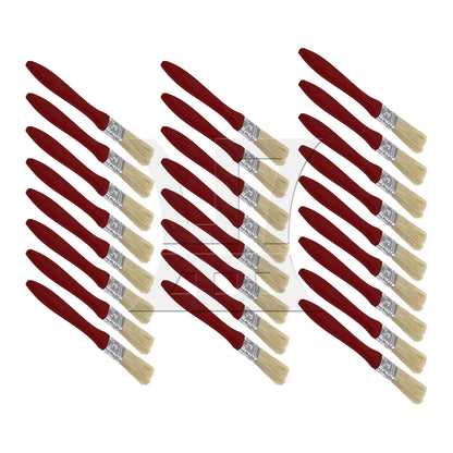BQLZR Thick Mahogany Handle Paint Brushes for Painting Tools 1 Width Set