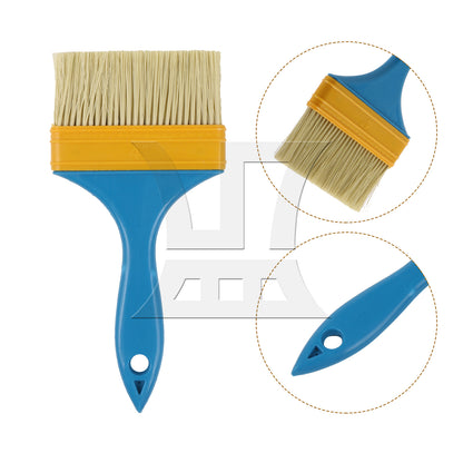 BQLZR Flat Paint Brush w/ Plastic Handle for Professional Painter 4 Inch