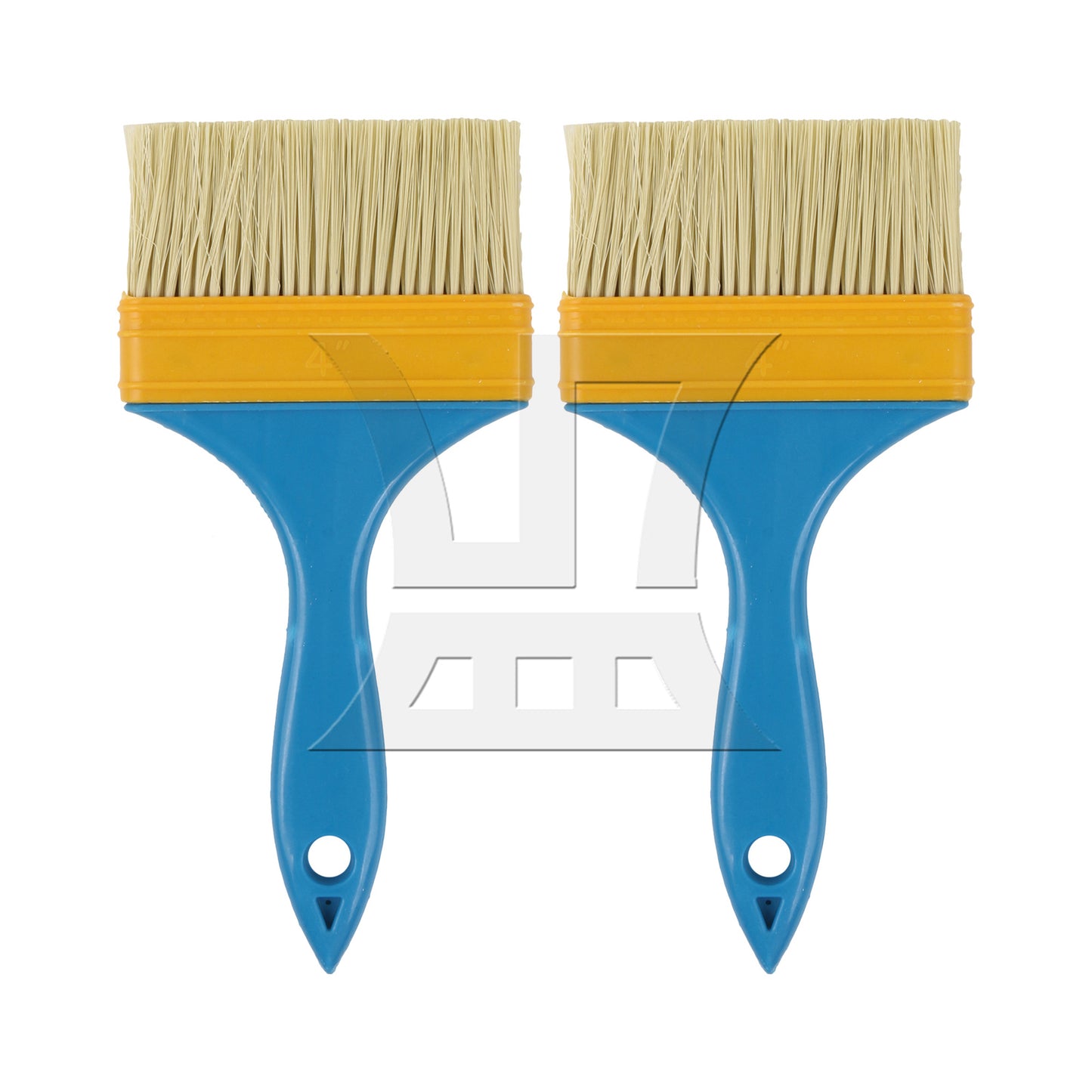 BQLZR Flat Paint Brush w/ Plastic Handle for Professional Painter 4 Inch