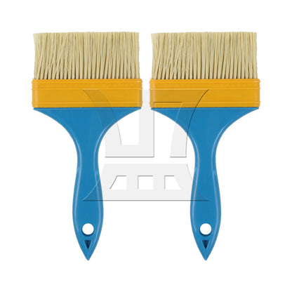 BQLZR Flat Paint Brush w/ Plastic Handle for Professional Painter 4 Inch