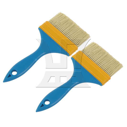 BQLZR Flat Paint Brush w/ Plastic Handle for Professional Painter 4 Inch