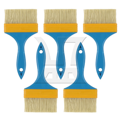 BQLZR Flat Paint Brush w/ Plastic Handle for Professional Painter 4 Inch