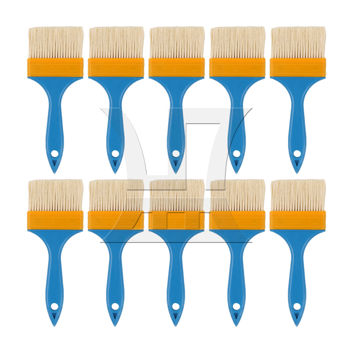 BQLZR Painting Brush for Cabinet Home Improvement w/ Blue Plastic Handle 3"