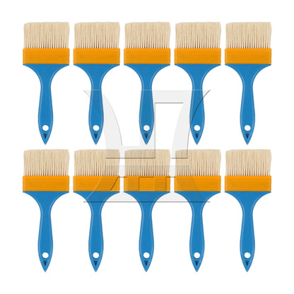 BQLZR Painting Brush for Cabinet Home Improvement w/ Blue Plastic Handle 3"