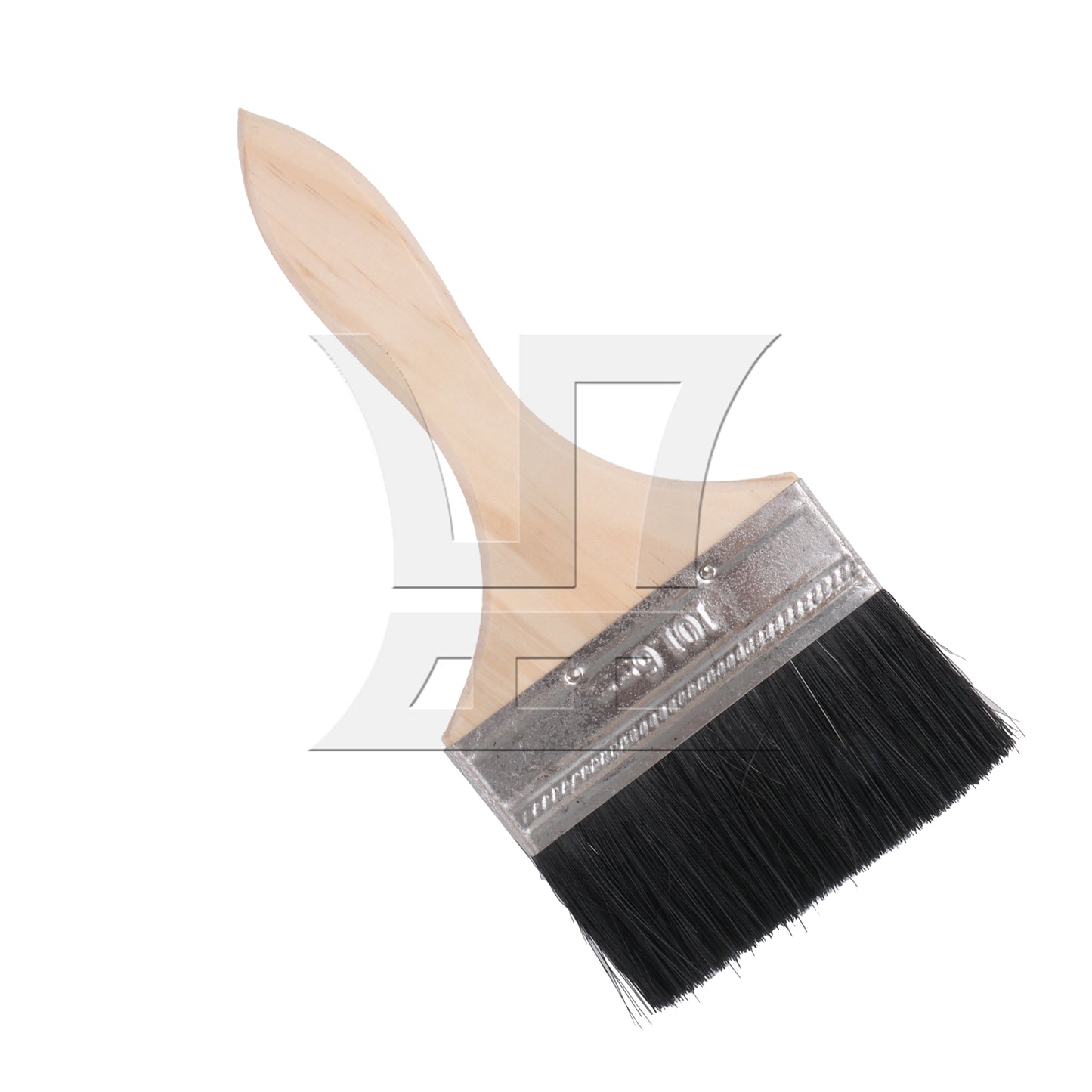 BQLZR Thick Wooden Handle Nylon Brushes for Art Painting 4 Inch Width Set