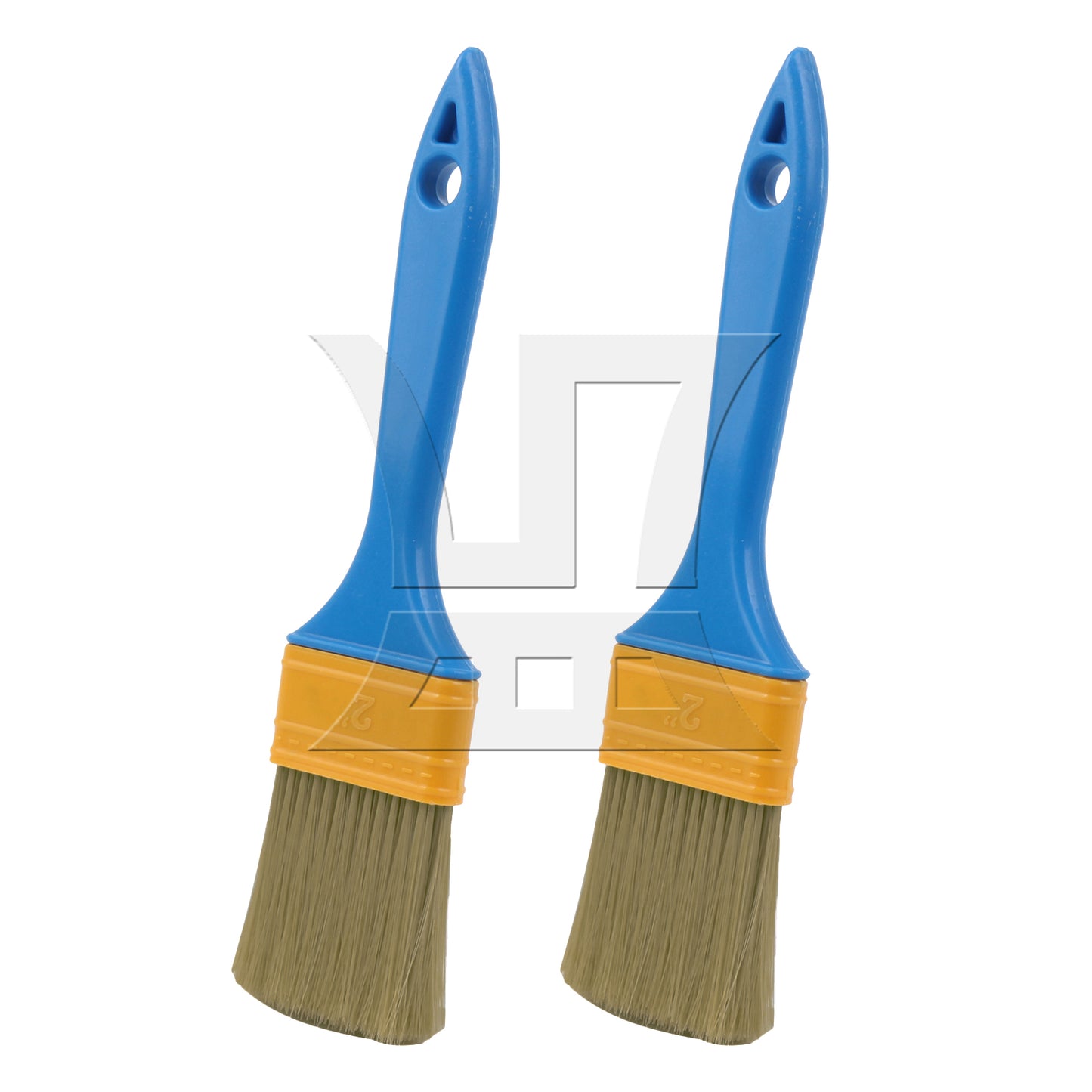 BQLZR Thick Plastic Handle Paint Brushes for Art Painting Tools 2" Width
