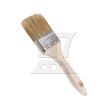 BQLZR 2 Pieces Natural Bristle Paint Brush Thin Handle for Indoor Decorations 2 1/2"