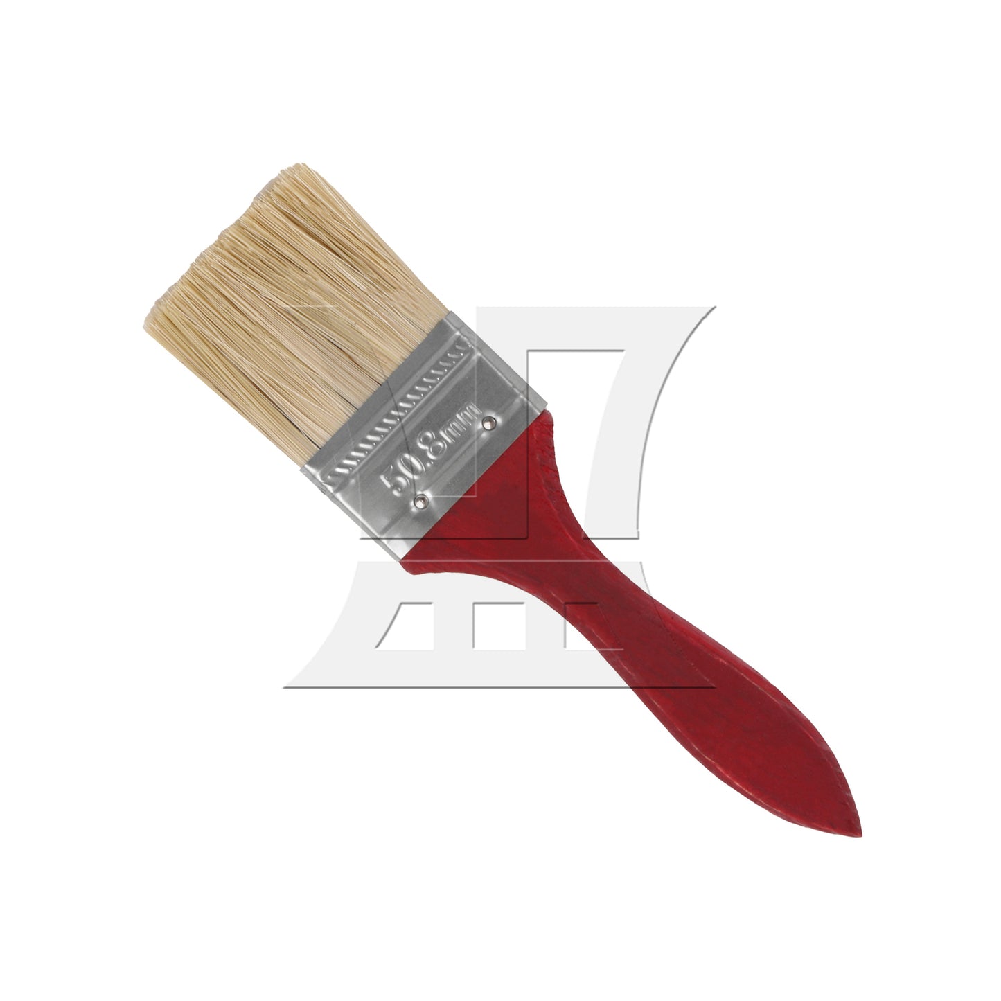 BQLZR Flat Paint Brushes with Red Handle 2 Inch Stain Brushes for Painting