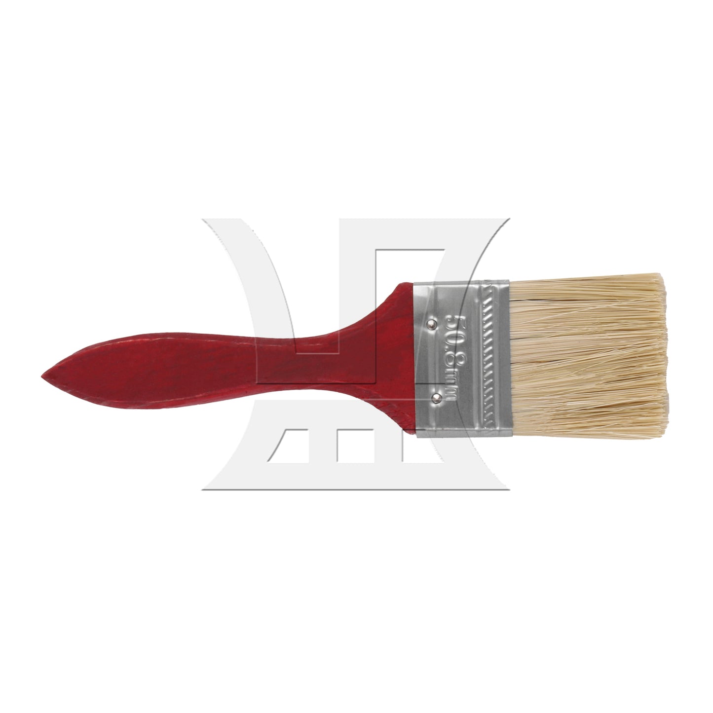BQLZR Flat Paint Brushes with Red Handle 2 Inch Stain Brushes for Painting
