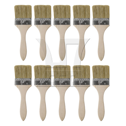 BQLZR Chip Paint Brush with Wooden Handle 2.5" Soft Craft Brushes for DIY