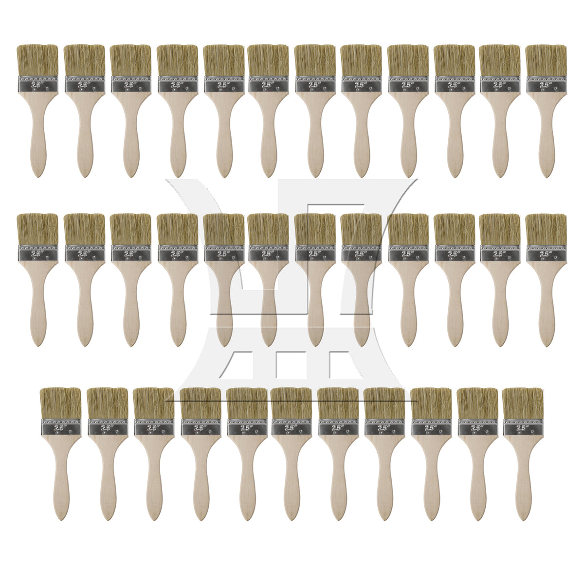 BQLZR Chip Paint Brush with Wooden Handle 2.5" Soft Craft Brushes for DIY