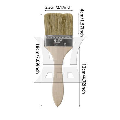 BQLZR Chip Paint Brush with Wooden Handle 2.5" Soft Craft Brushes for DIY