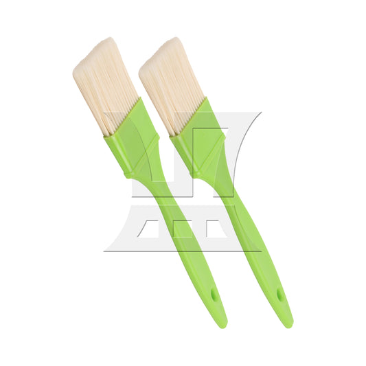 BQLZR  2" Flat Paint Brushes with Plastic Handle for Home Art Tools Green