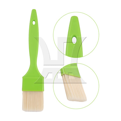 BQLZR  2" Flat Paint Brushes with Plastic Handle for Home Art Tools Green