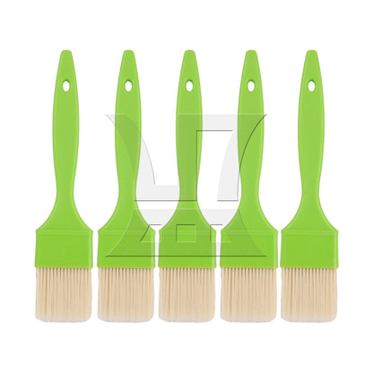 BQLZR  2" Flat Paint Brushes with Plastic Handle for Home Art Tools Green