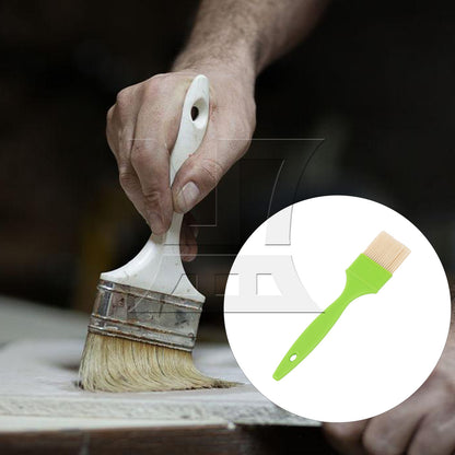 BQLZR  2" Flat Paint Brushes with Plastic Handle for Home Art Tools Green