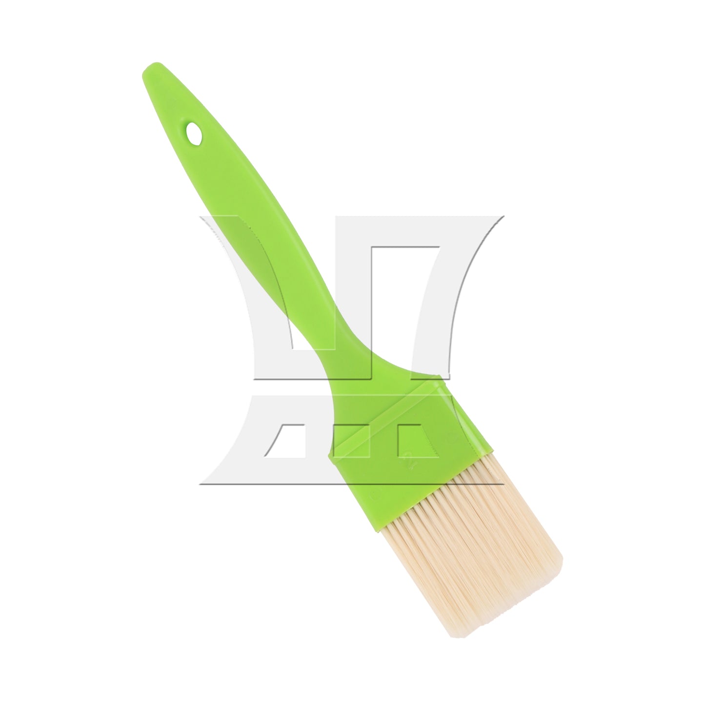 BQLZR  2" Flat Paint Brushes with Plastic Handle for Home Art Tools Green