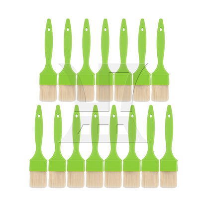 BQLZR  2" Flat Paint Brushes with Plastic Handle for Home Art Tools Green