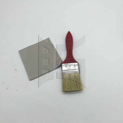 BQLZR 2 Pieces Mahogany Painting Brush for Cabinet 2" w/ Microfiber Cloth 8" x 8"