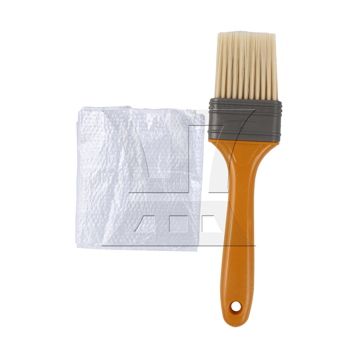 BQLZR Flat Paint Brush with Yellow Plastic Handle 2" & 9 Inch Roller Cover
