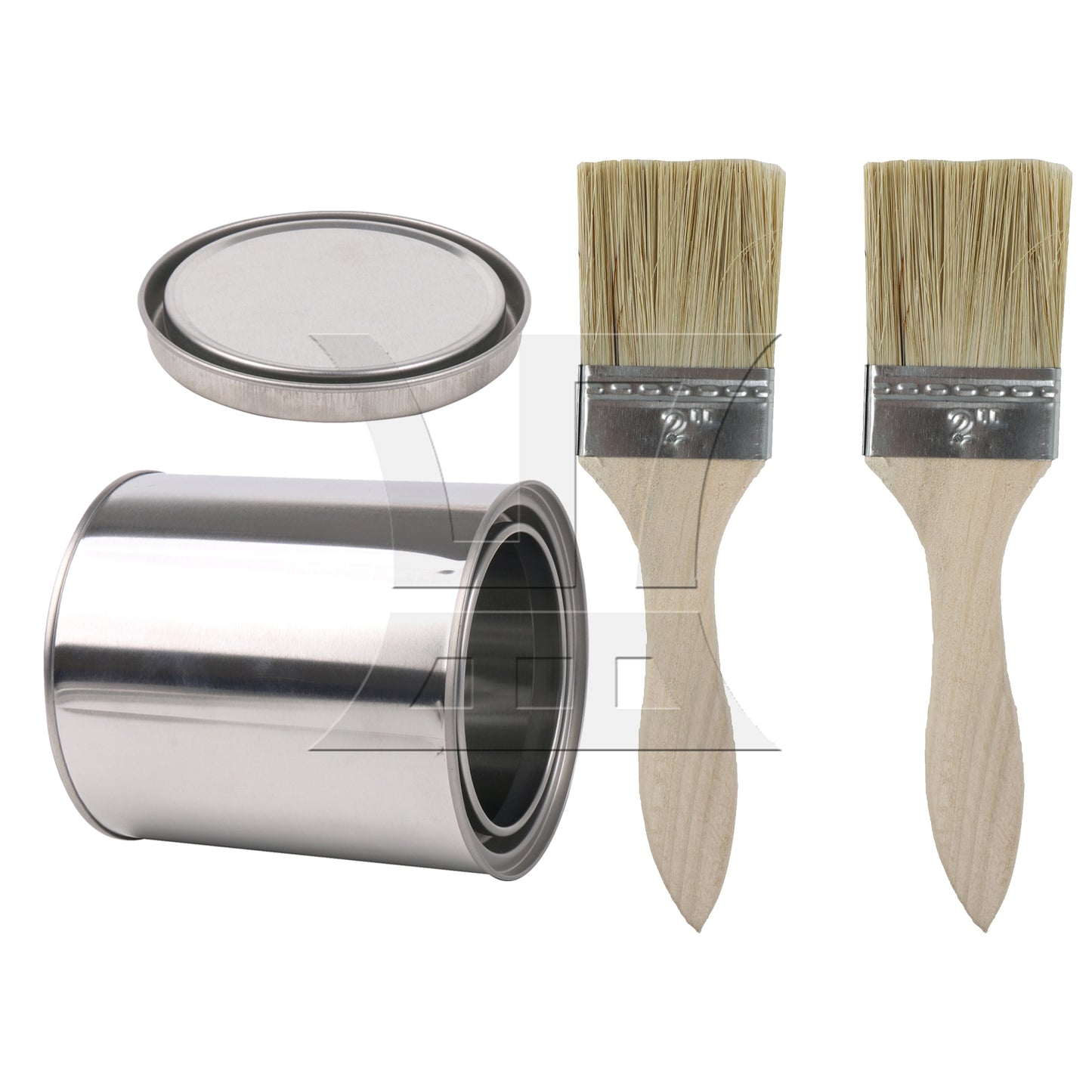 BQLZR Thick Wood Color Handle Brush for Window Frames and Sills 2 Inches