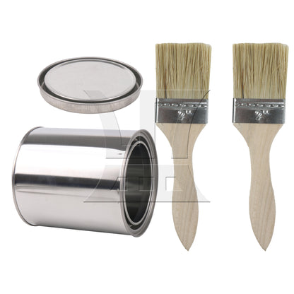 BQLZR Thick Wood Color Handle Brush for Window Frames and Sills 2 Inches