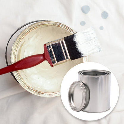 BQLZR 2 Pieces Flat Paint Brush w/ Mahogany Handle  & 2 Pint Unlined Can