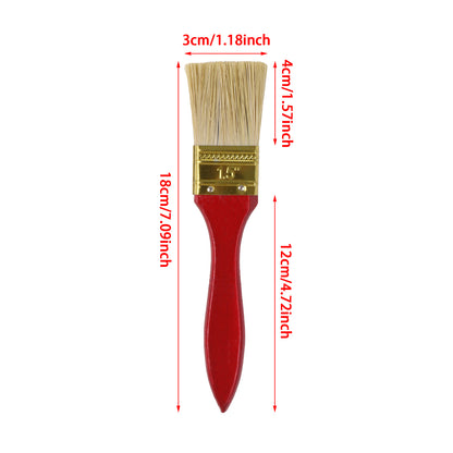 BQLZR 2 Pieces Flat Paint Brush w/ Mahogany Handle  & 2 Pint Unlined Can